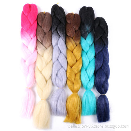 Hot sell synthetic pre stretch crochet jumbo-hair-braid 400g soku